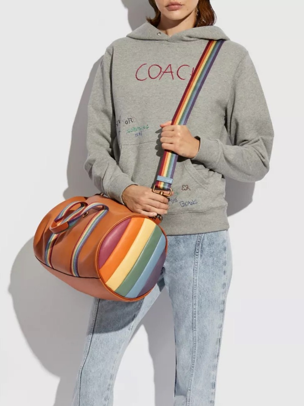 Coach Quilted Rainbow Leather Duffel - EXTREMELY RARE FIND